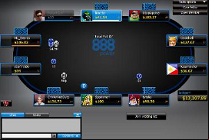 888 Poker table